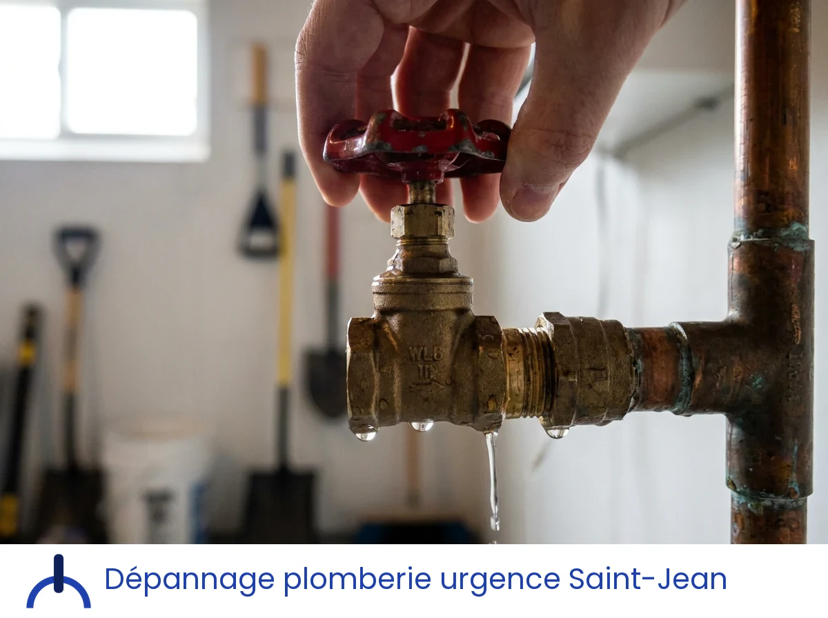 Dépannage plomberie urgence à Saint-Jean