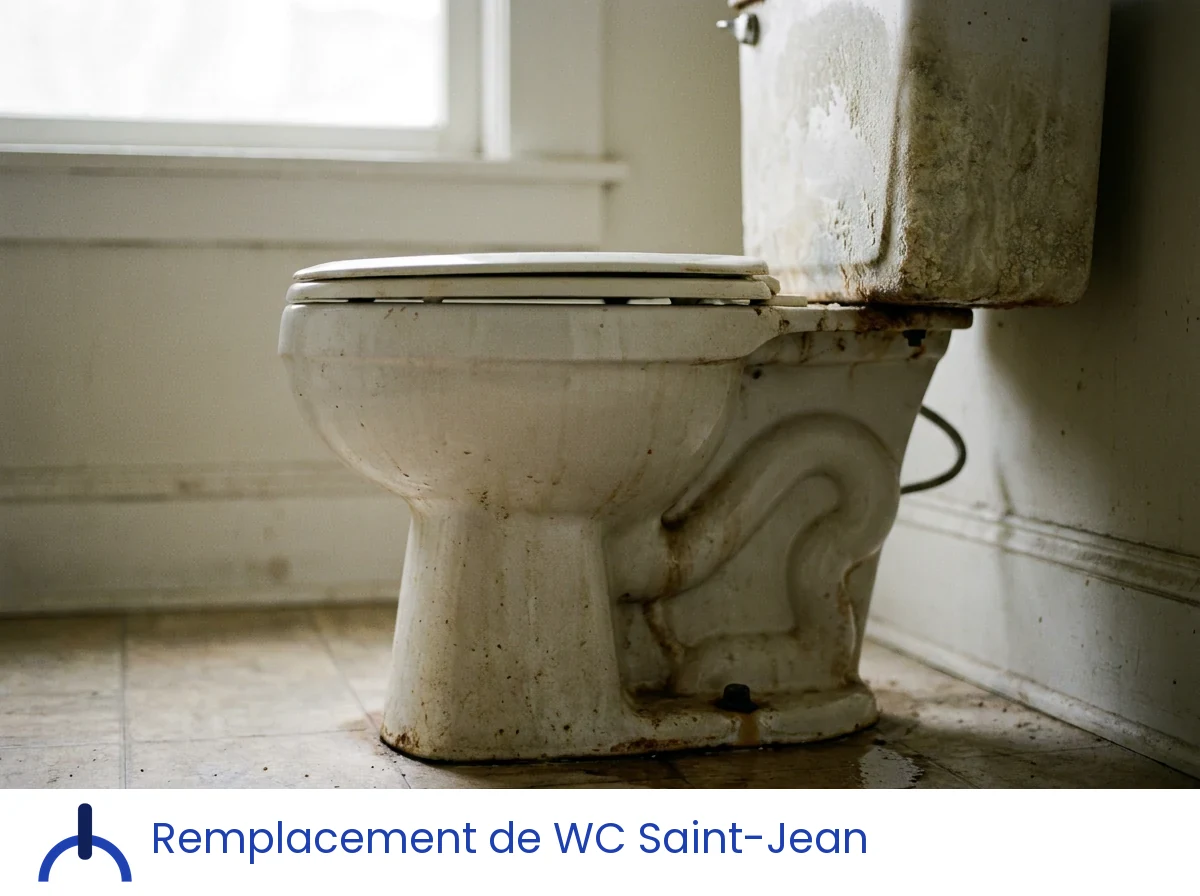 Remplacement de WC à Saint-Jean